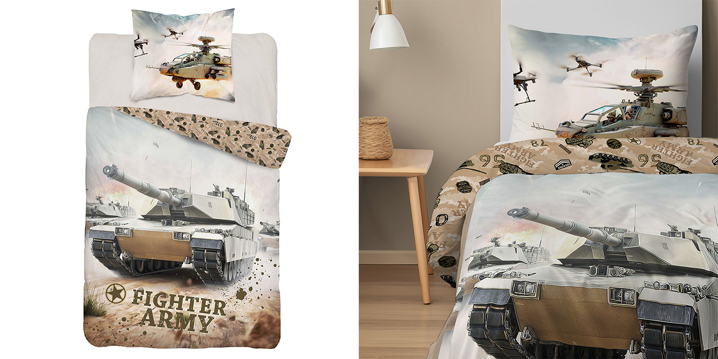 Pościel 160x200 armia fight